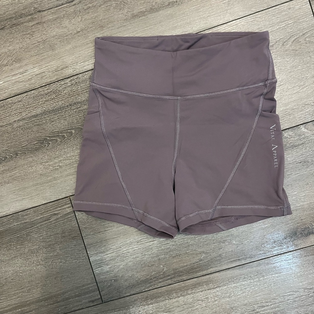High Waist Women Shorts - Mauve